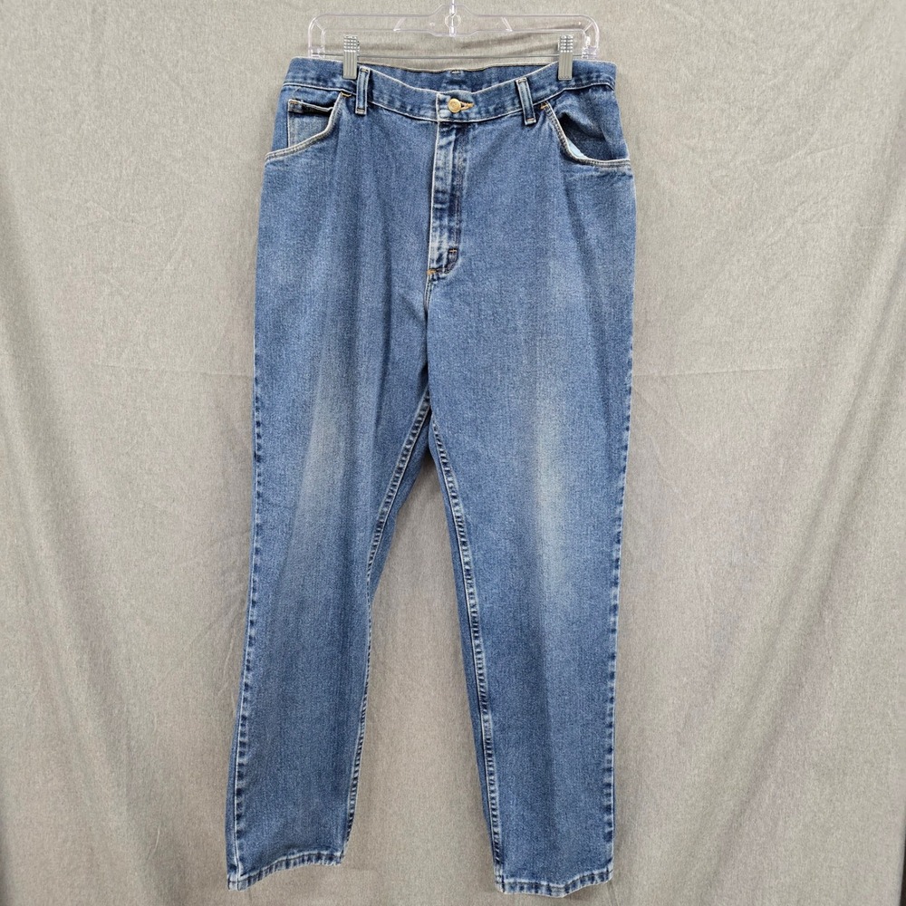 Wrangler Mens Relaxed Fit Medium Wash Denim‎ Jeans Blue Size 32x32